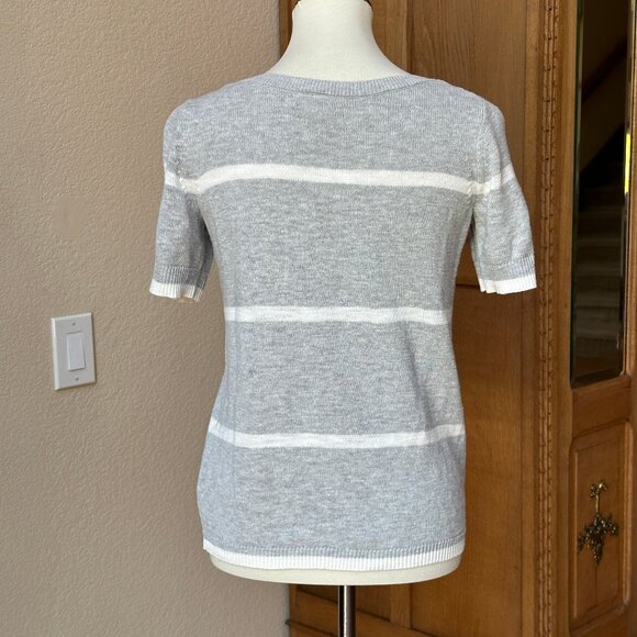 Gap Stripe Crew Neck Short Sleeve Sweater - Picture 5 of 9
